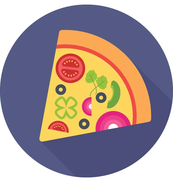 Icono de vector de pizza — Vector de stock