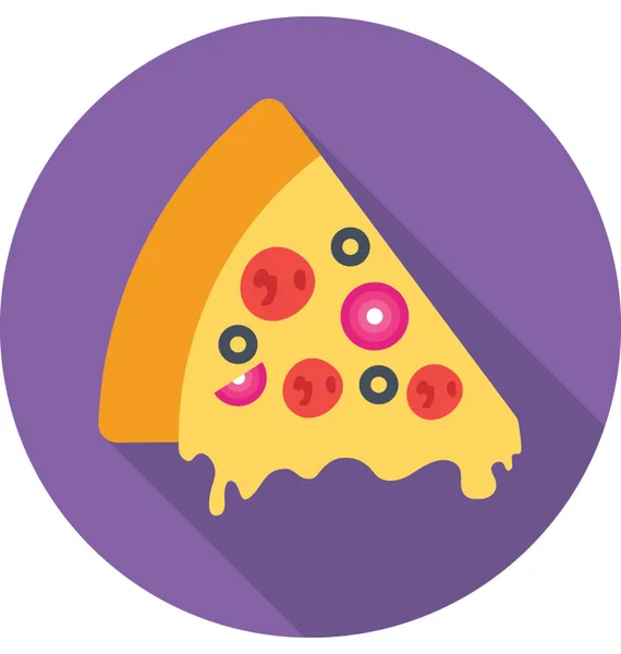 Icono de vector de pizza — Archivo Imágenes Vectoriales