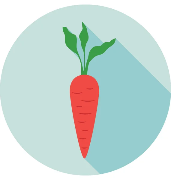 Zanahoria vector icono — Vector de stock