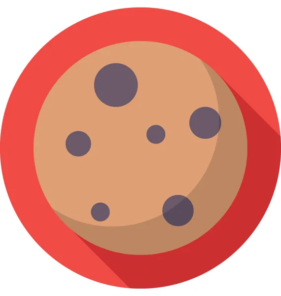 Ícone de vetor de biscoito — Vetor de Stock