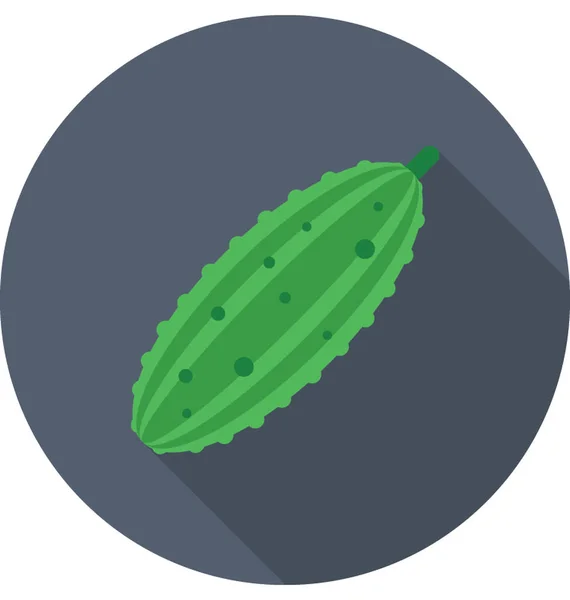 Bitter Gourd Vector Icon — Stock Vector