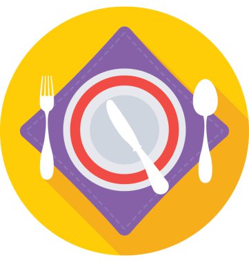  Yemek vektör simgesi
