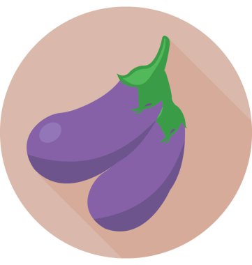  Brinjal vektör simgesi
