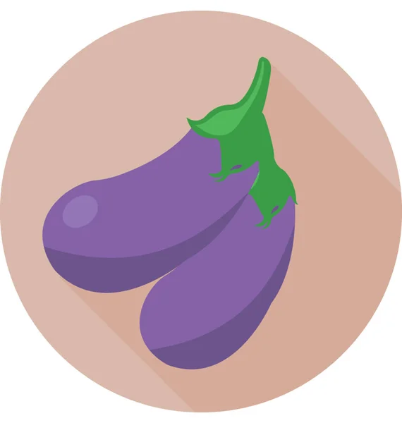 Brinjal Vector Icon — Stock Vector