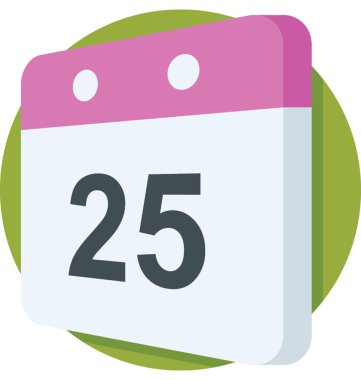 Takvim vektörü simgesi