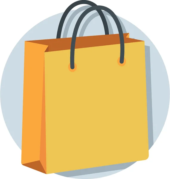 Bolsa de compras vector icono — Vector de stock