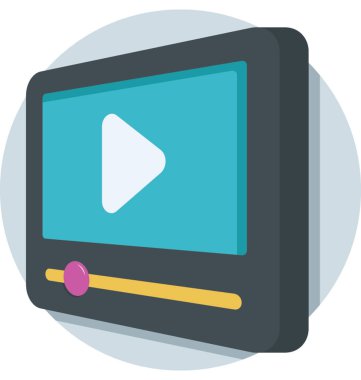  video oynatıcı vektör simgesi