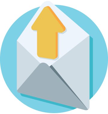  Vektör simge giden kutusu