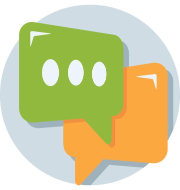  Sohbet vektör simgesi