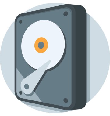  Sabit disk vektör simgesi