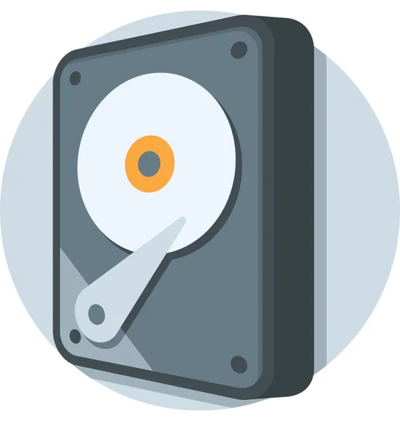 Icono de vector de disco duro — Vector de stock