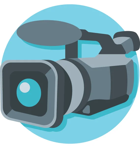Icona vettoriale videocamera — Vettoriale Stock