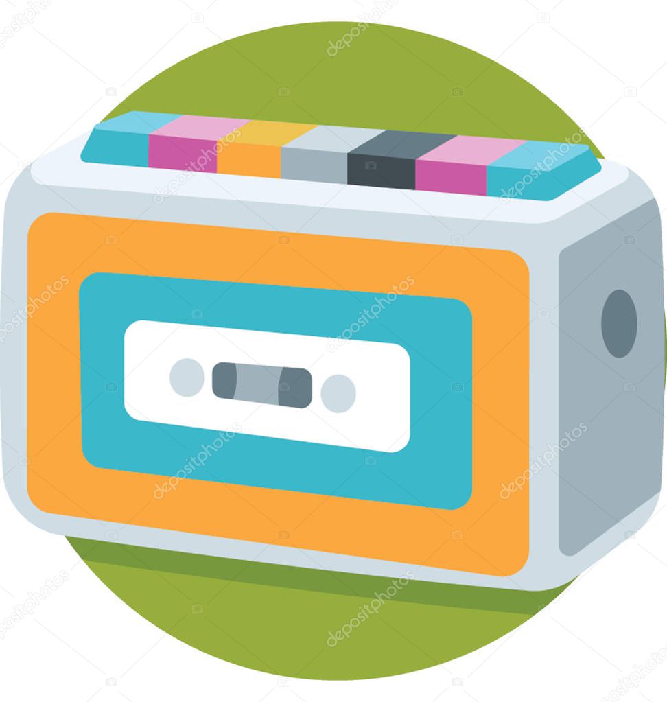  Cassette Player Vector Icon