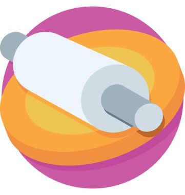  Oklava vektör simgesi 