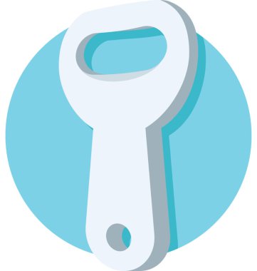  Şişe açacağı vektör simgesi