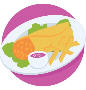  Sandviç vektör simgesi 