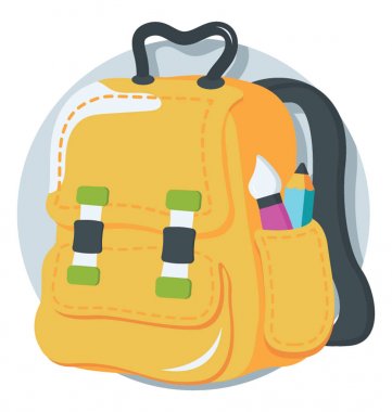  Sırt çantası vektör simgesi