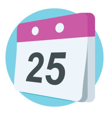  Takvim vektörü simgesi