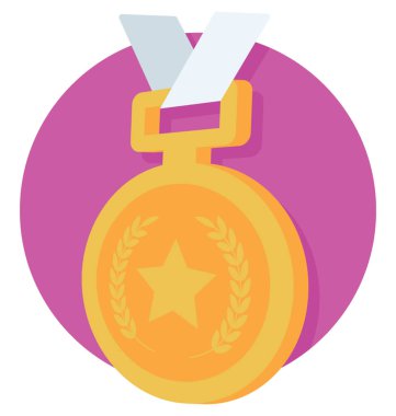  Madalya vektör simgesi