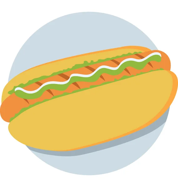 Ícone vetorial Hotdog — Vetor de Stock