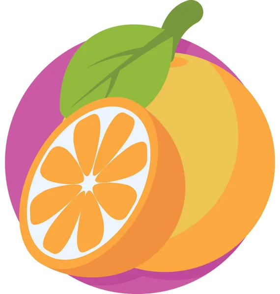 Icono vectorial naranja — Vector de stock