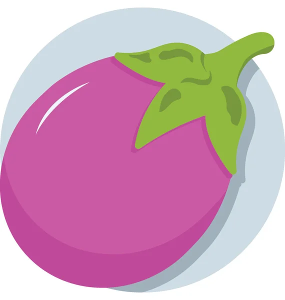 Icono del vector de Brinjal — Archivo Imágenes Vectoriales