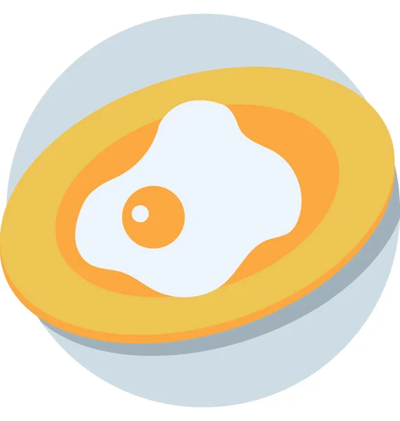 Fried Egg Vector Icon — Vector de stoc