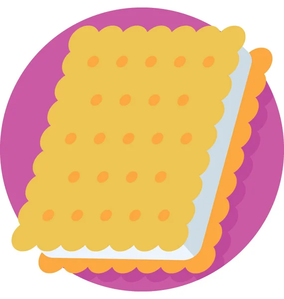Печенье-векторная икона — стоковый вектор