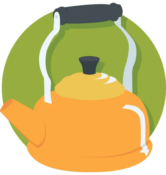 Tea Kettle Vector Icon — Stock Vector