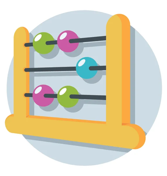 Abacus Vector Icon — Stock Vector