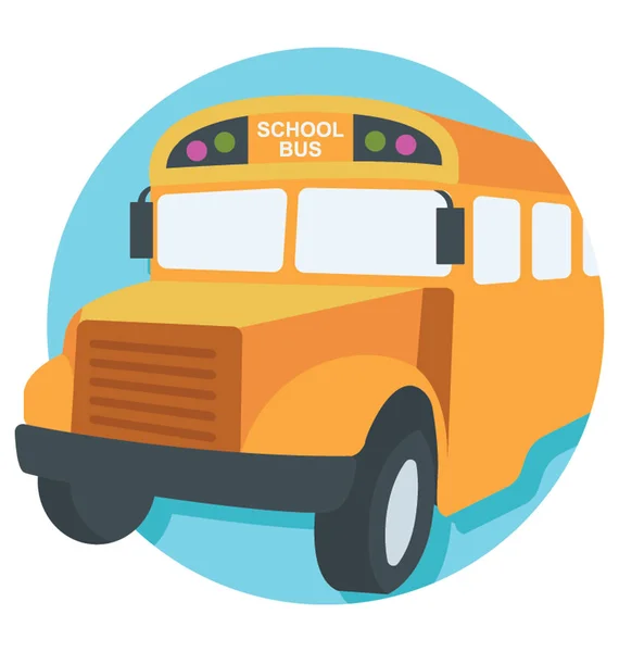 Ikone für Schulbusse — Stockvektor