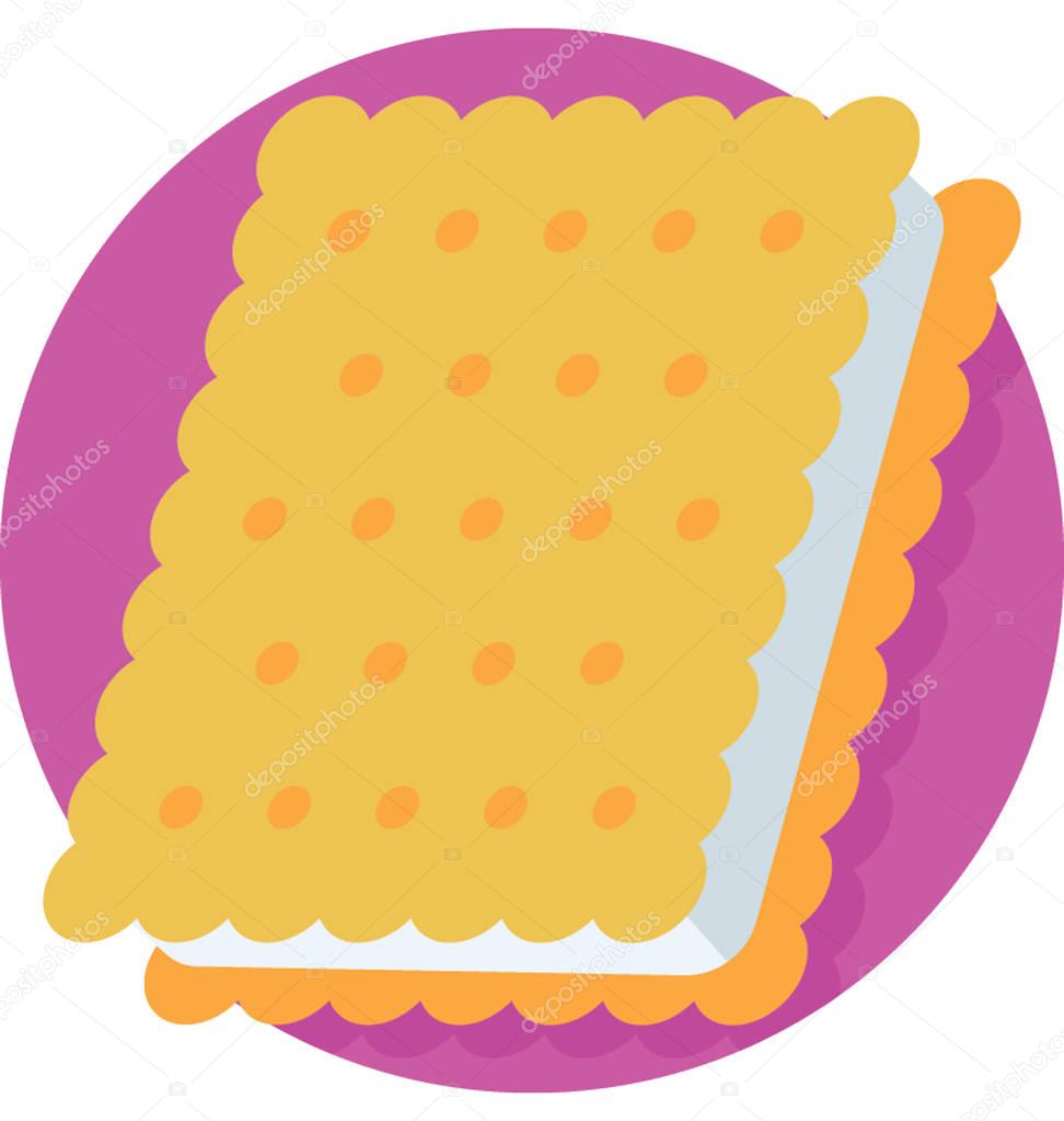 Biscuit Vector Icon 