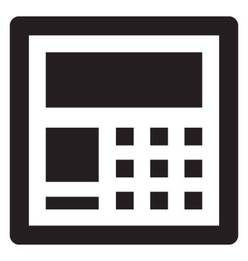  ATM makine vektör simgesi