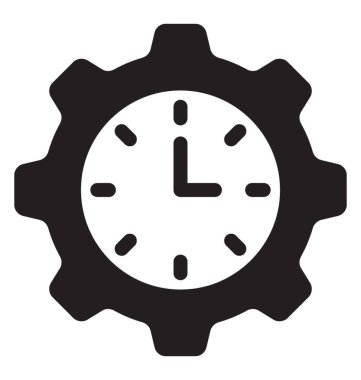  zaman yönetimi vektör simgesi