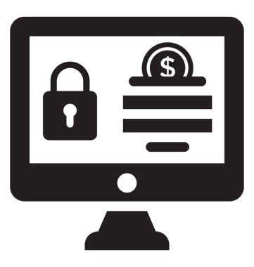  Vektör simge bankacılık güvenli