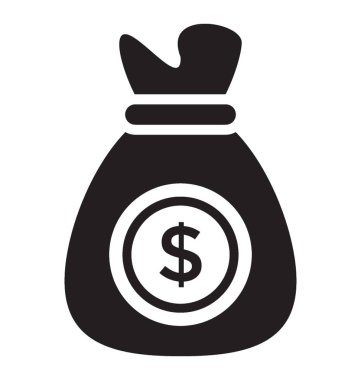  para çuval vektör simgesi