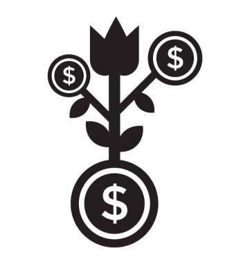  iş büyüme vektör simgesi