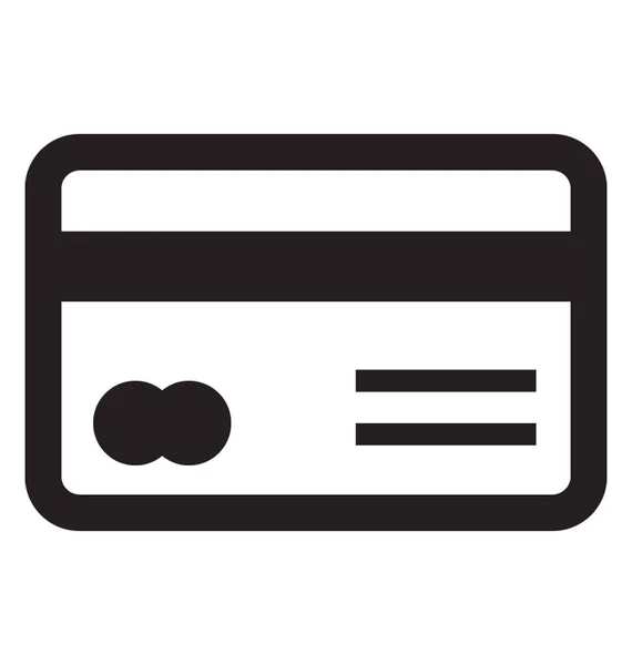 Icona vettoriale carta di credito — Vettoriale Stock