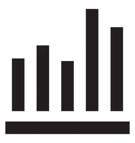 Graph Vector Icon — Stock Vector