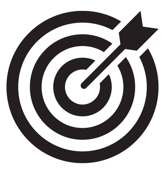 Ícone do vetor de Bullseye — Vetor de Stock