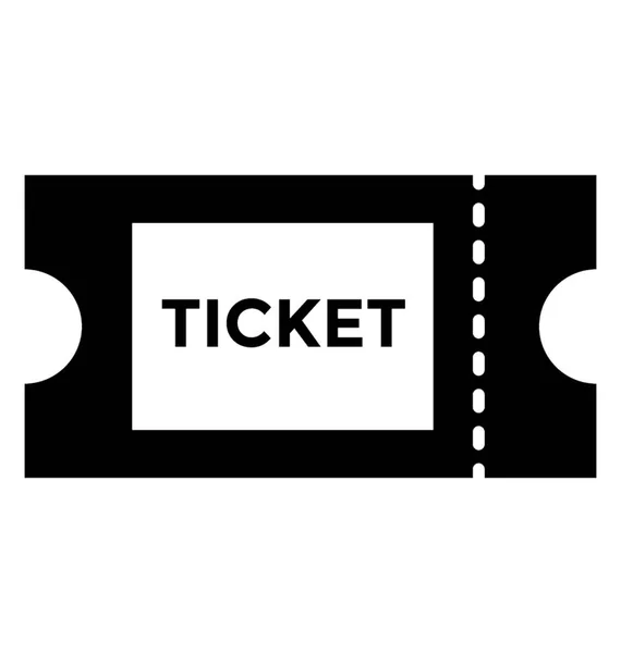 Ticket vector icono — Vector de stock