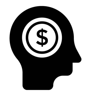  İş zihin vektör simgesi 