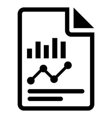  Rapor vektör simgesi 