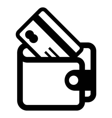  m-cüzdan vektör simgesi 