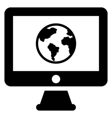  internet vektör simgesi