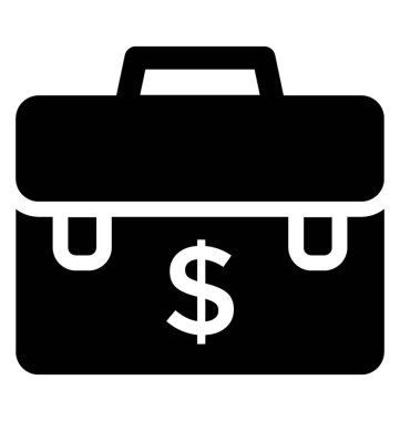  para çantası vektör simgesi