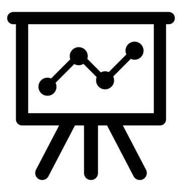  şövale vektör simgesi