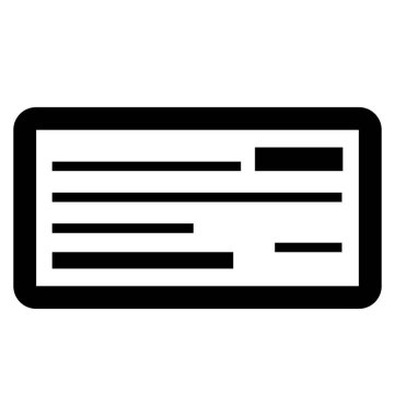  Çek vektör simgesi