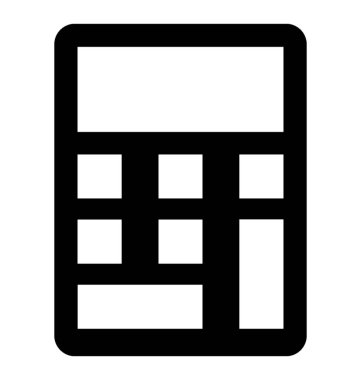  Hesap makinesi vektör simgesi