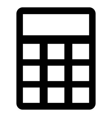  Hesap makinesi vektör simgesi